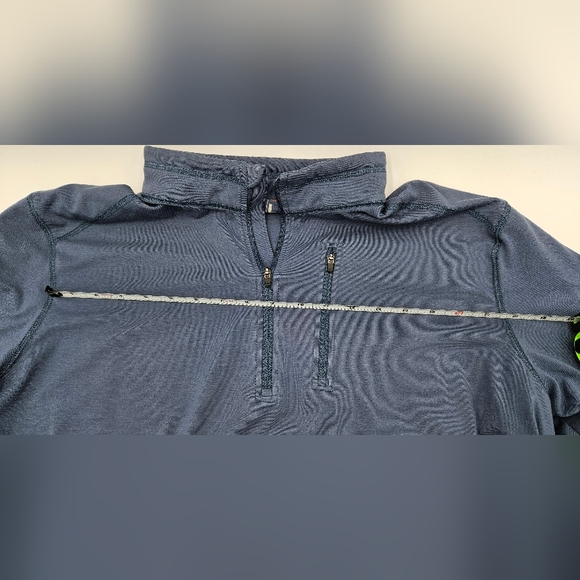 Ridgecut Toughwear Blue Quarter-Zip Performance Pullover Chest Pocket Size L - Picture 10 of 16